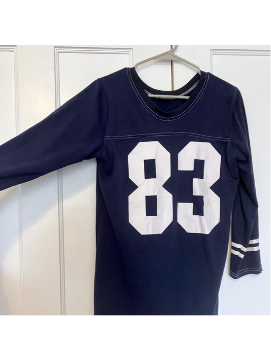 unbranded Tops - Sporty Navy Blue #83 Tee (Small)